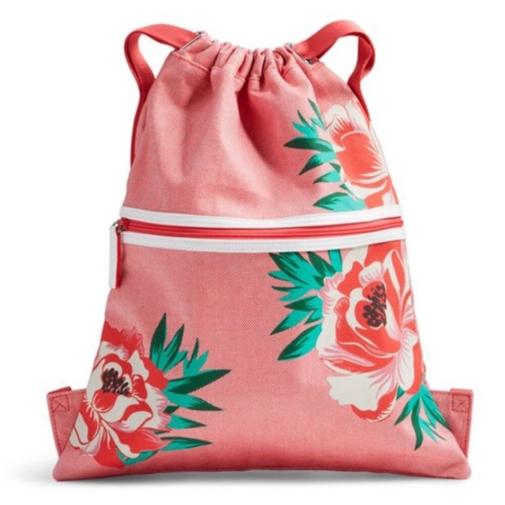Vera Bradley Beach Backsack Oxford Floral
